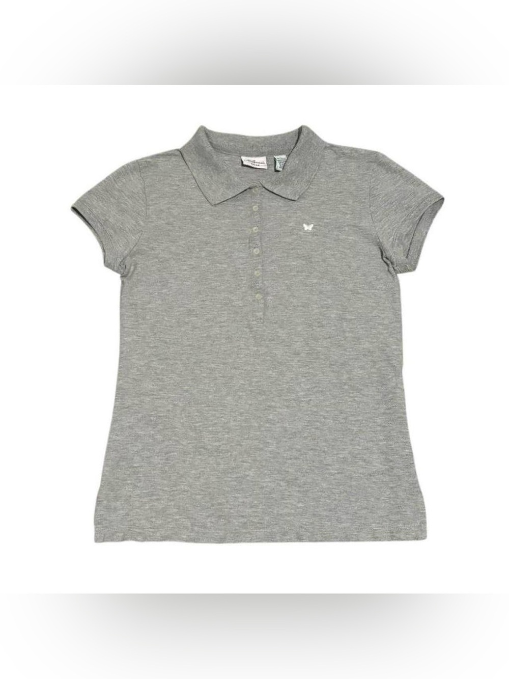 vintage y2k Aeropostale preppy gray polo shirt